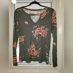 Long sleeve floral Maurice's shirt